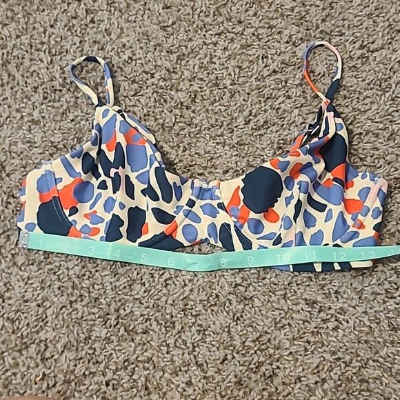 Blackbough Candy Rocks Bikini top Colorful Large underwire bra unlined Women's - Picture 7 of 7